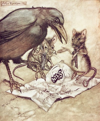 Preposterous！ JMバリーによる「ケンジントンガーデンのピーターパン」から、1906年に激怒してソロモンが叫んだ 作： Arthur Rackham
